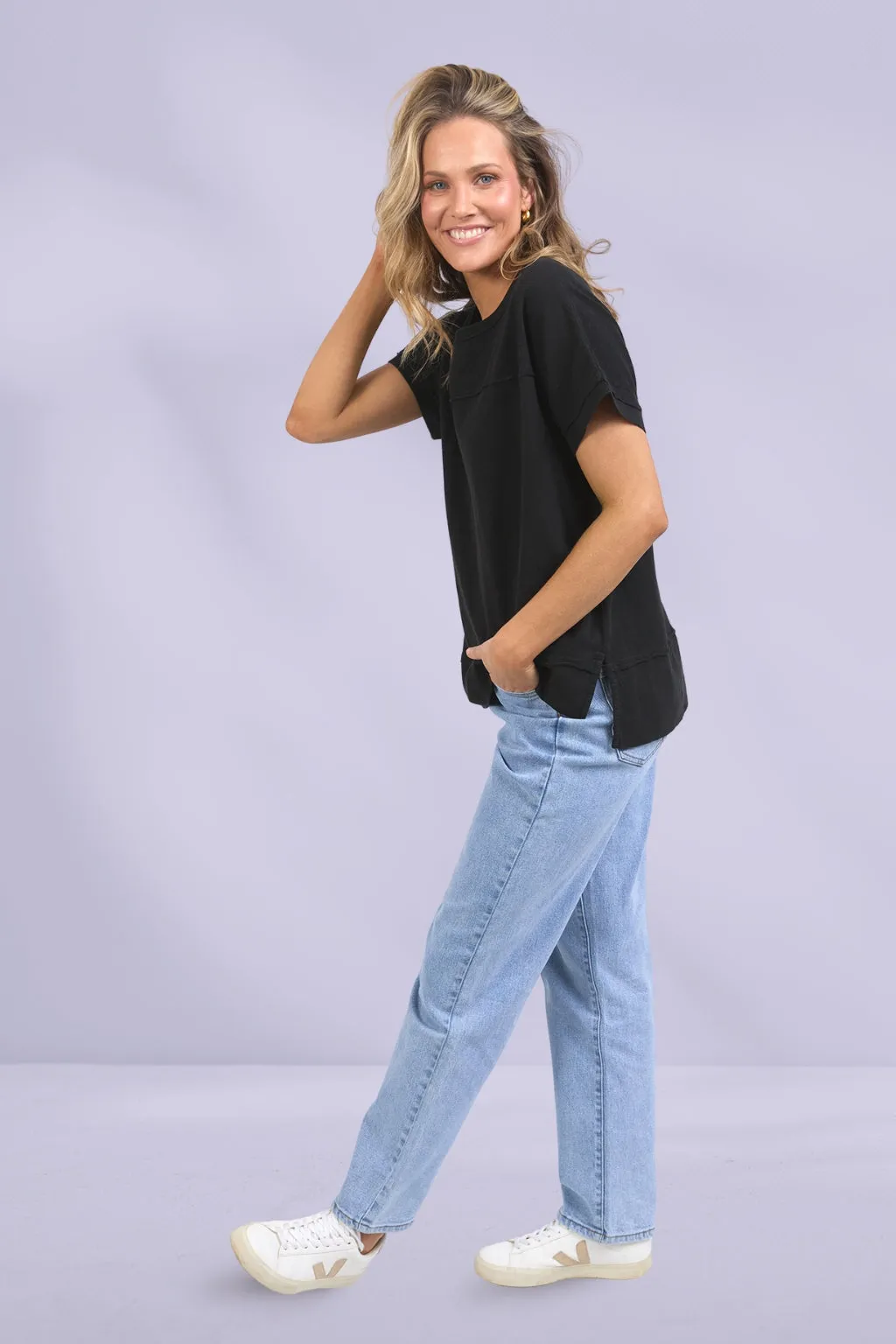 Foxwood Allison Tee Black