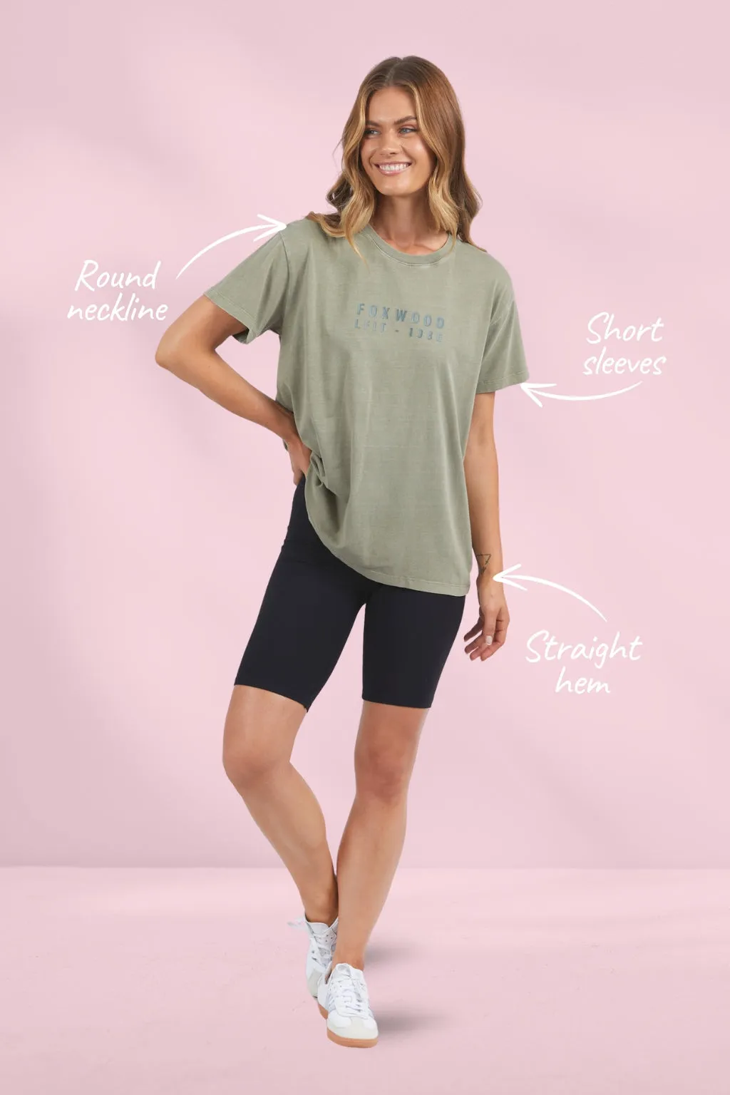 Foxwood Authentic Tee Dark Sage