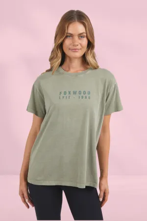 Foxwood Authentic Tee Dark Sage