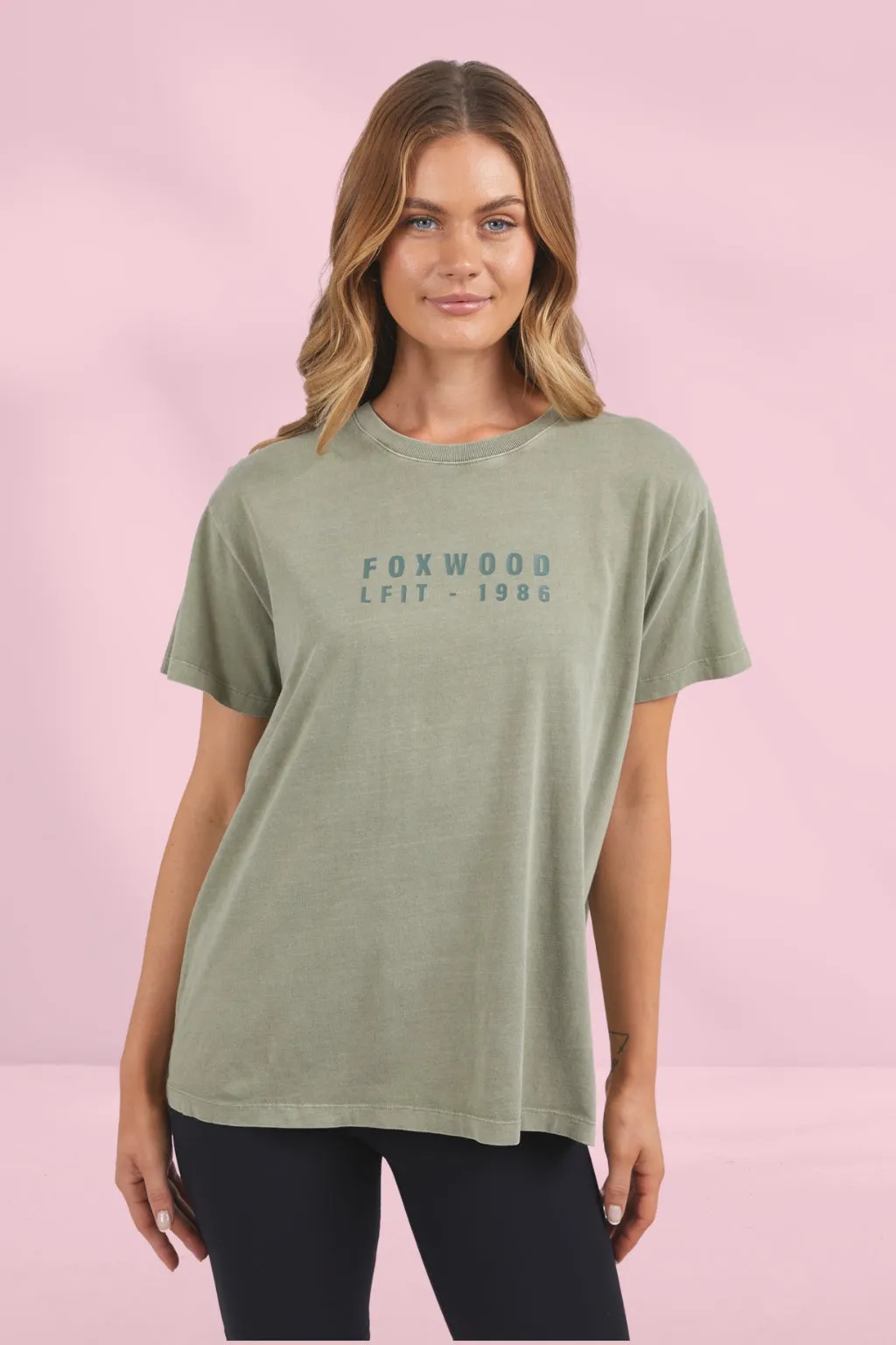 Foxwood Authentic Tee Dark Sage