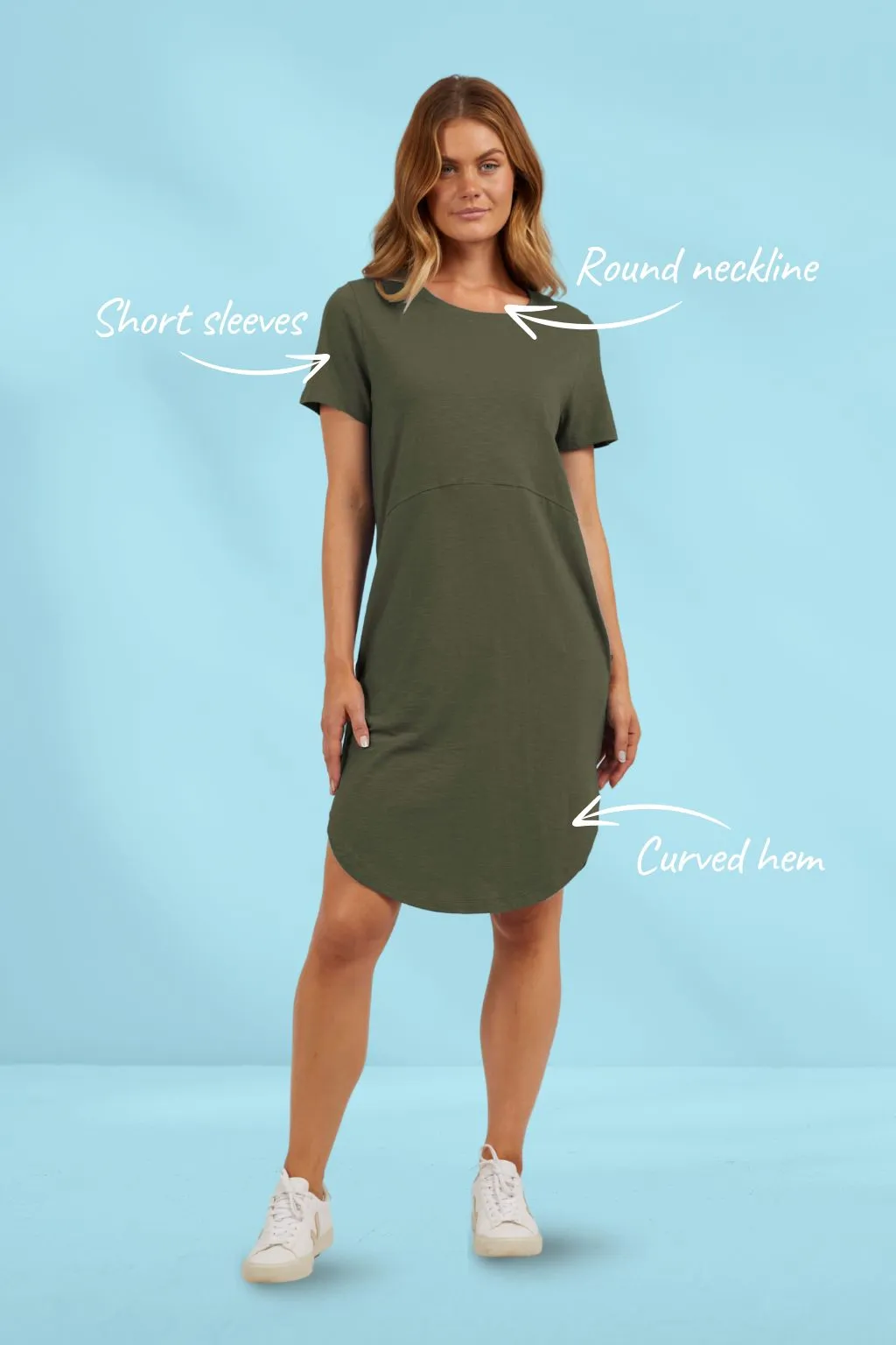 Foxwood Bay Dress Khaki