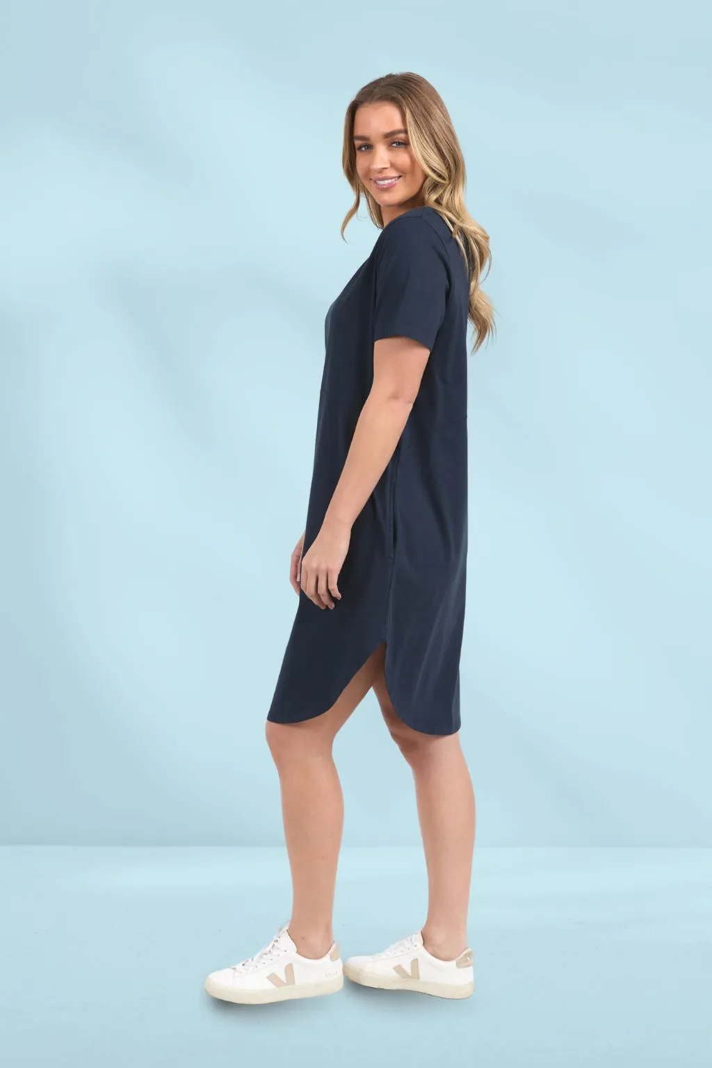 Foxwood Rhoda Vee Dress Dark Sapphire