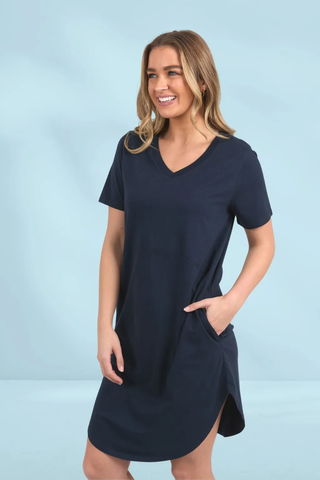 Foxwood Rhoda Vee Dress Dark Sapphire