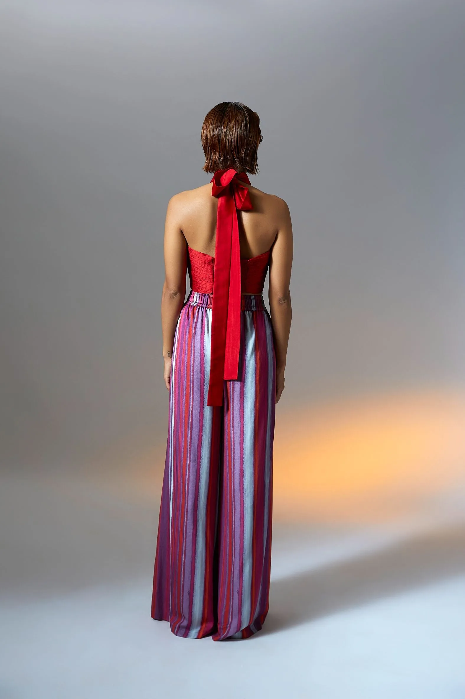 Hope Halter with Elastic Back in Red