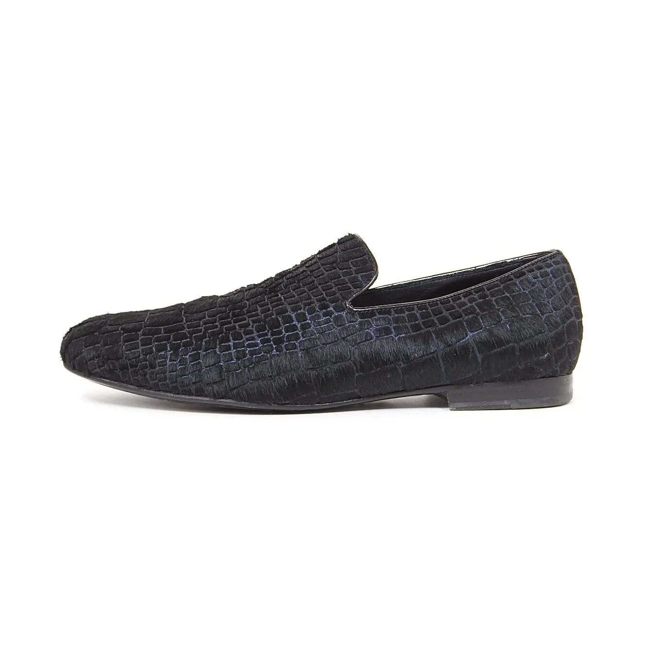 Jimmy Choo Pony Hair Croc Effect Loafers Size 44