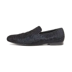 Jimmy Choo Pony Hair Croc Effect Loafers Size 44