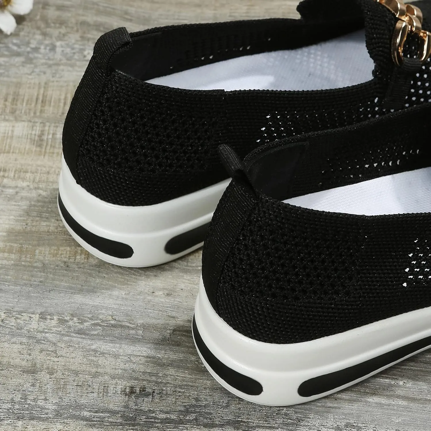 Loafers for Women Trendy Mesh Knit Walking Shoes Sock Sneakers Lightweight Comfy Breathable Casual Pull-on Daily Shoe