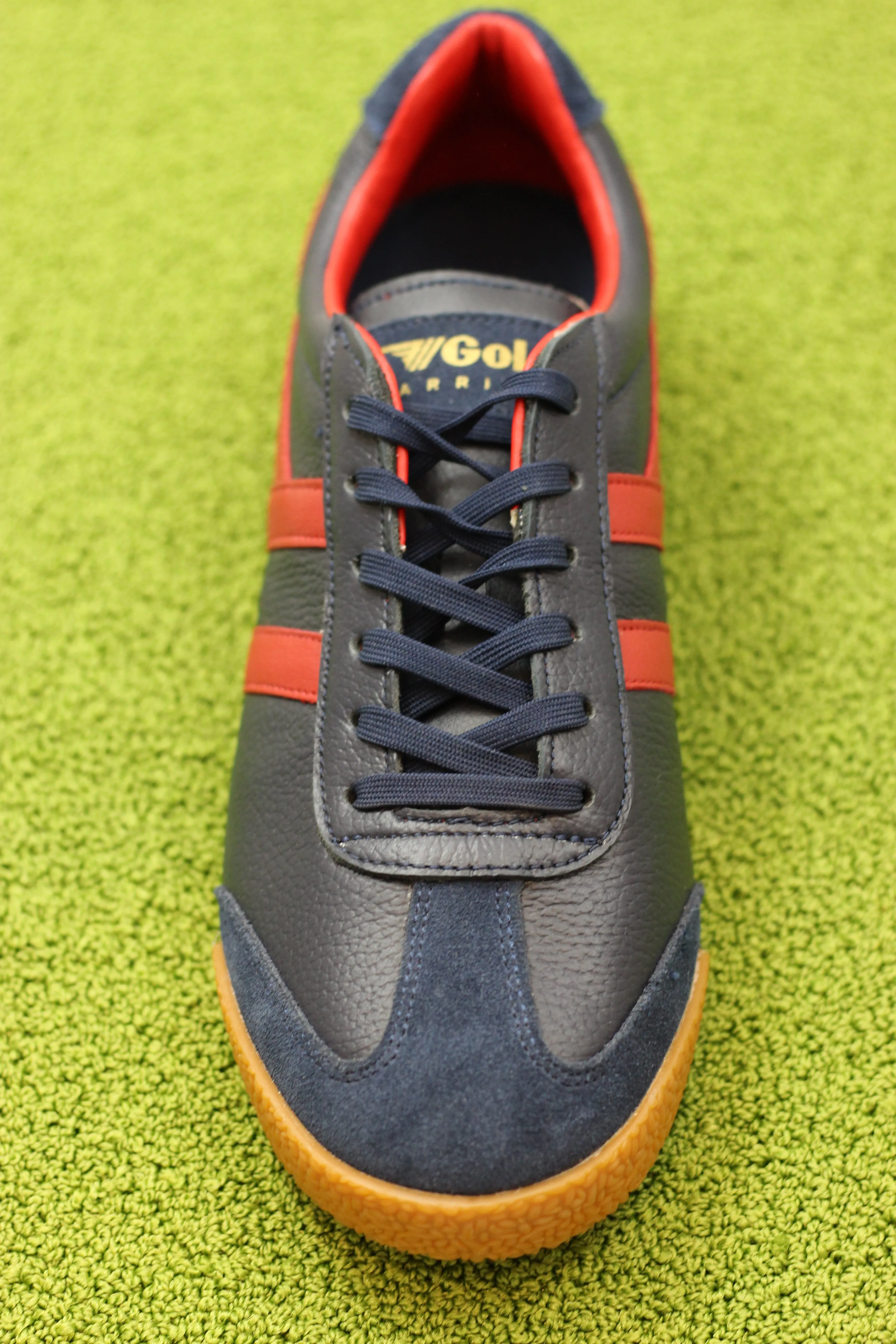 Men's Harrier Sneaker - Navy/Dark Red Leather