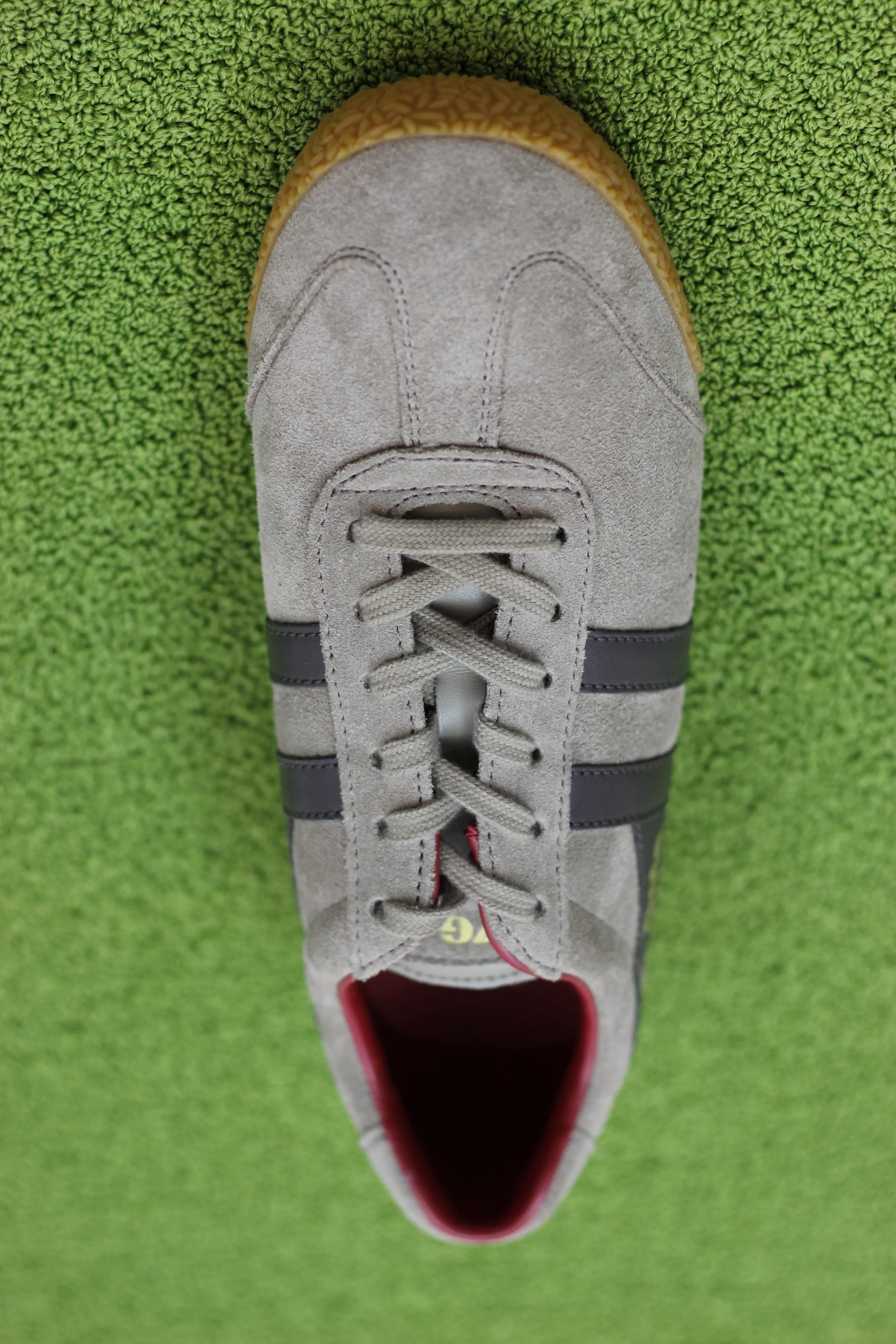 Men's Harrier Sneaker - Rhino/Dark Brown/Red Suede/Leather