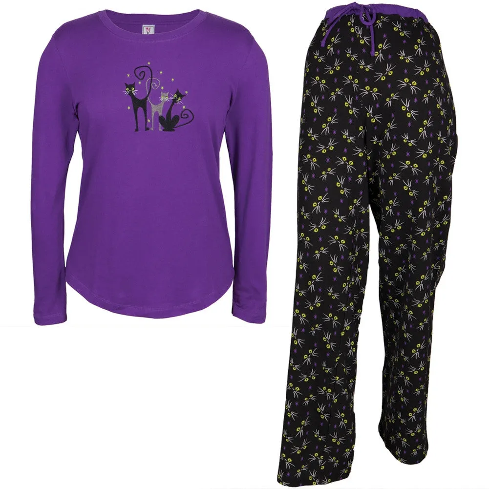 Midnight Feline Catty Women's Sleep Set