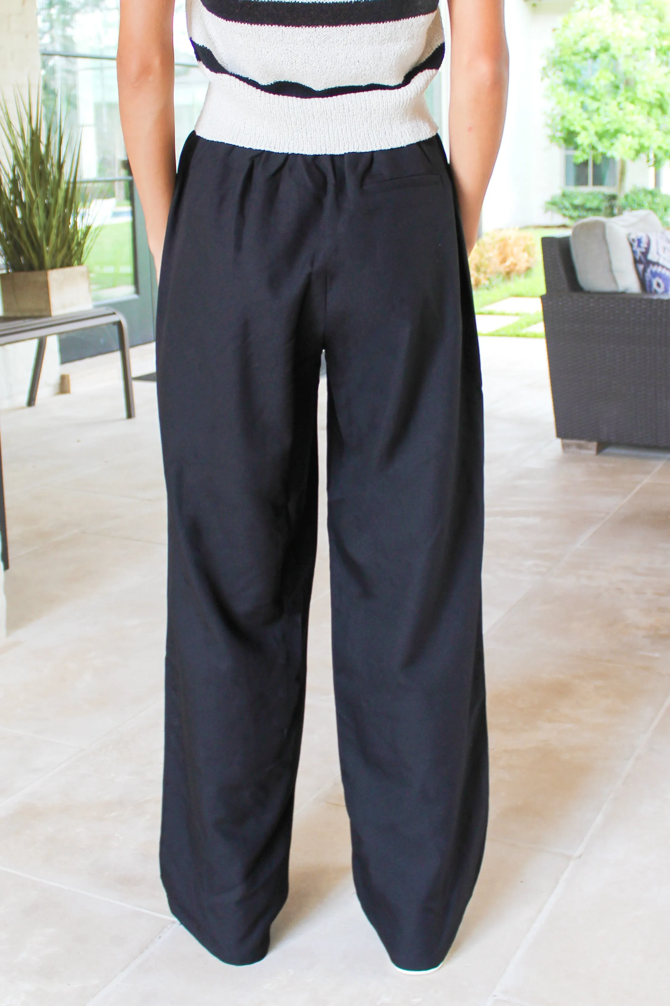 Navigating Life Elastic Waist Slacks Size L