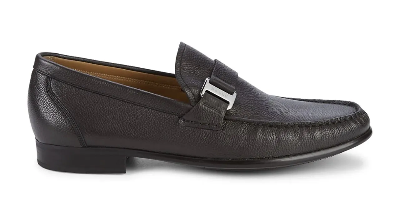 NIB $480 Bally Mens Colbar Leather Driver Loafers Shoes 12 US (11 Euro) Italy
