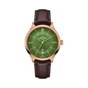 No.274 Automatic Rose gold, green and brown