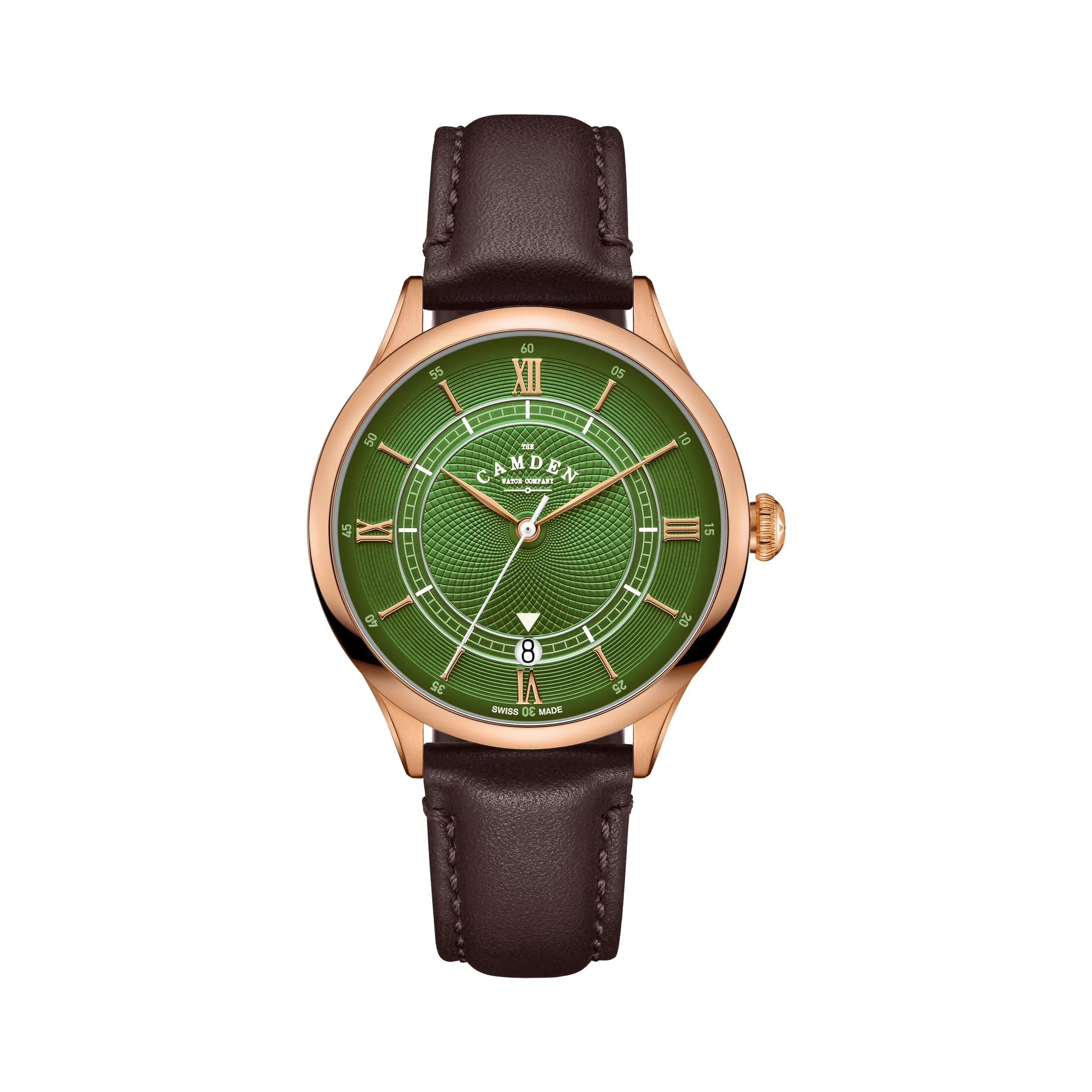 No.274 Automatic Rose gold, green and brown