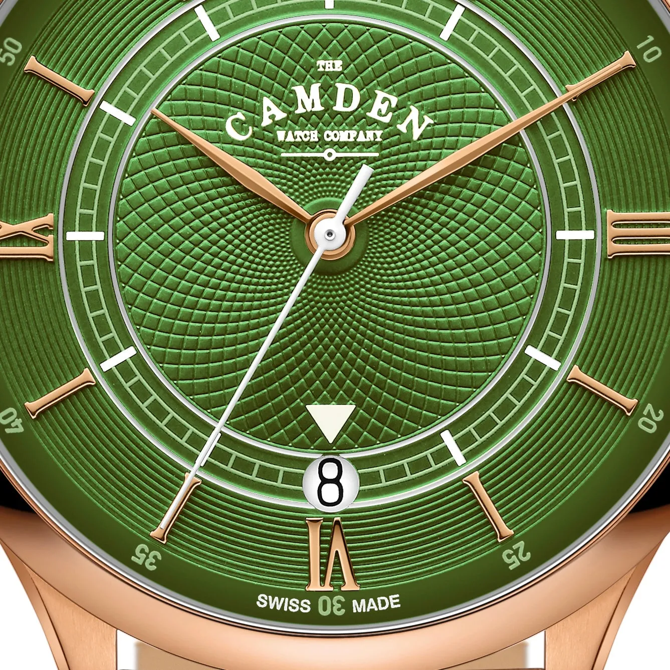 No.274 Automatic Rose gold, green and brown