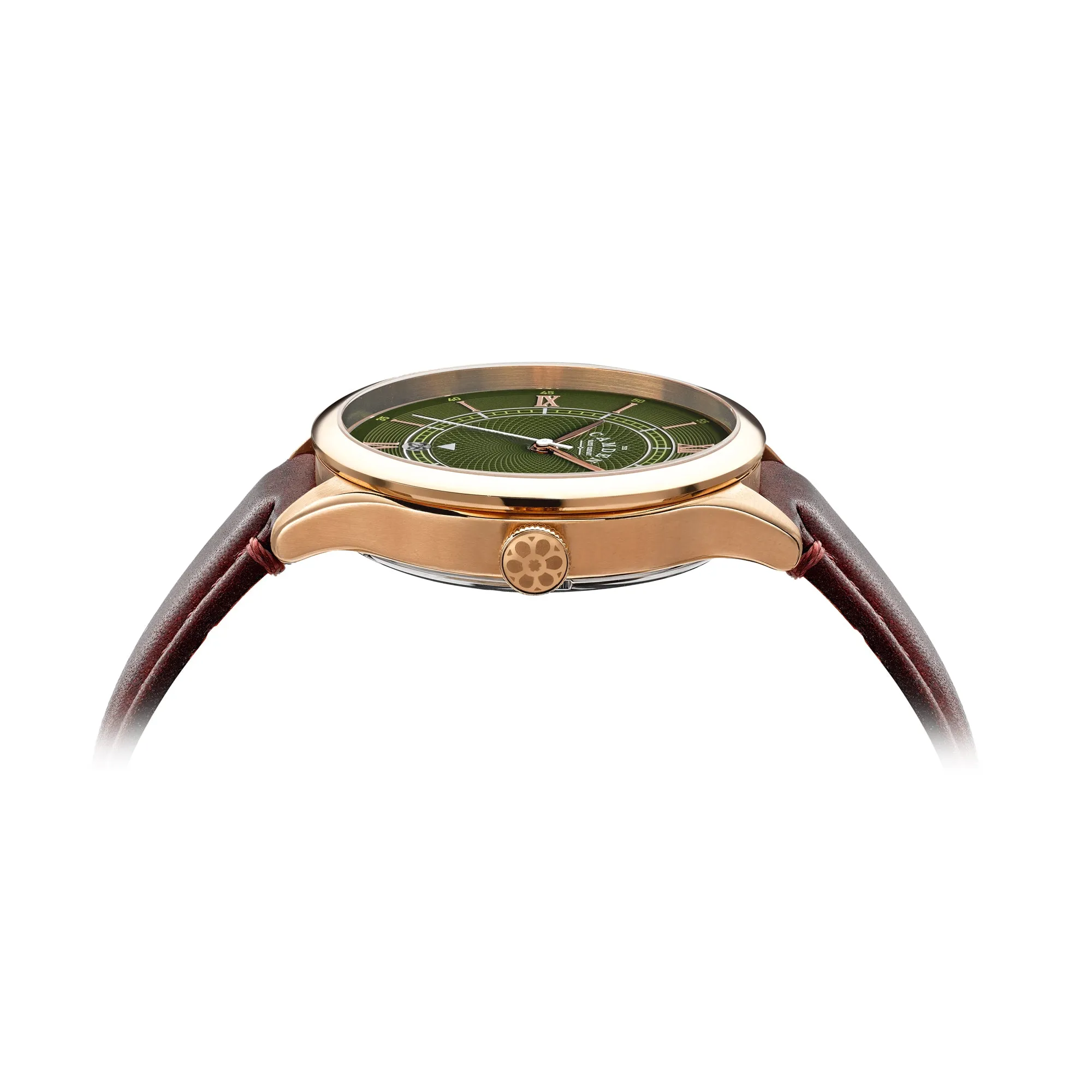 No.274 Automatic Rose gold, green and oxblood