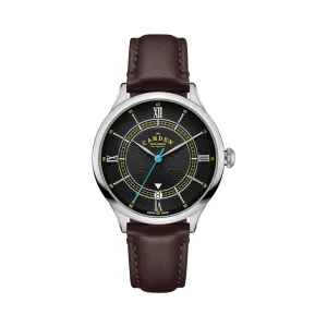No.274 Automatic Steel, black and brown