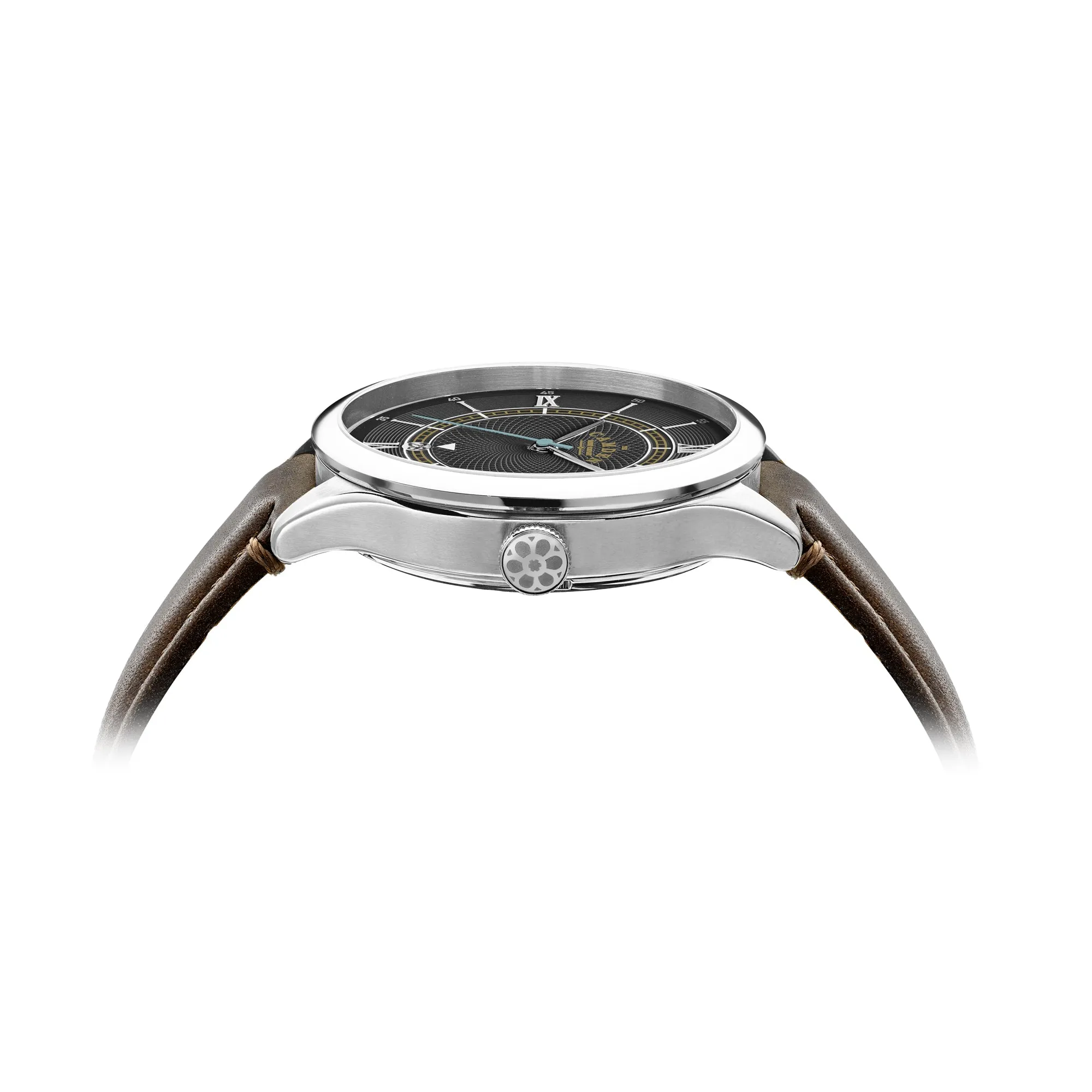 No.274 Automatic Steel, black and brown
