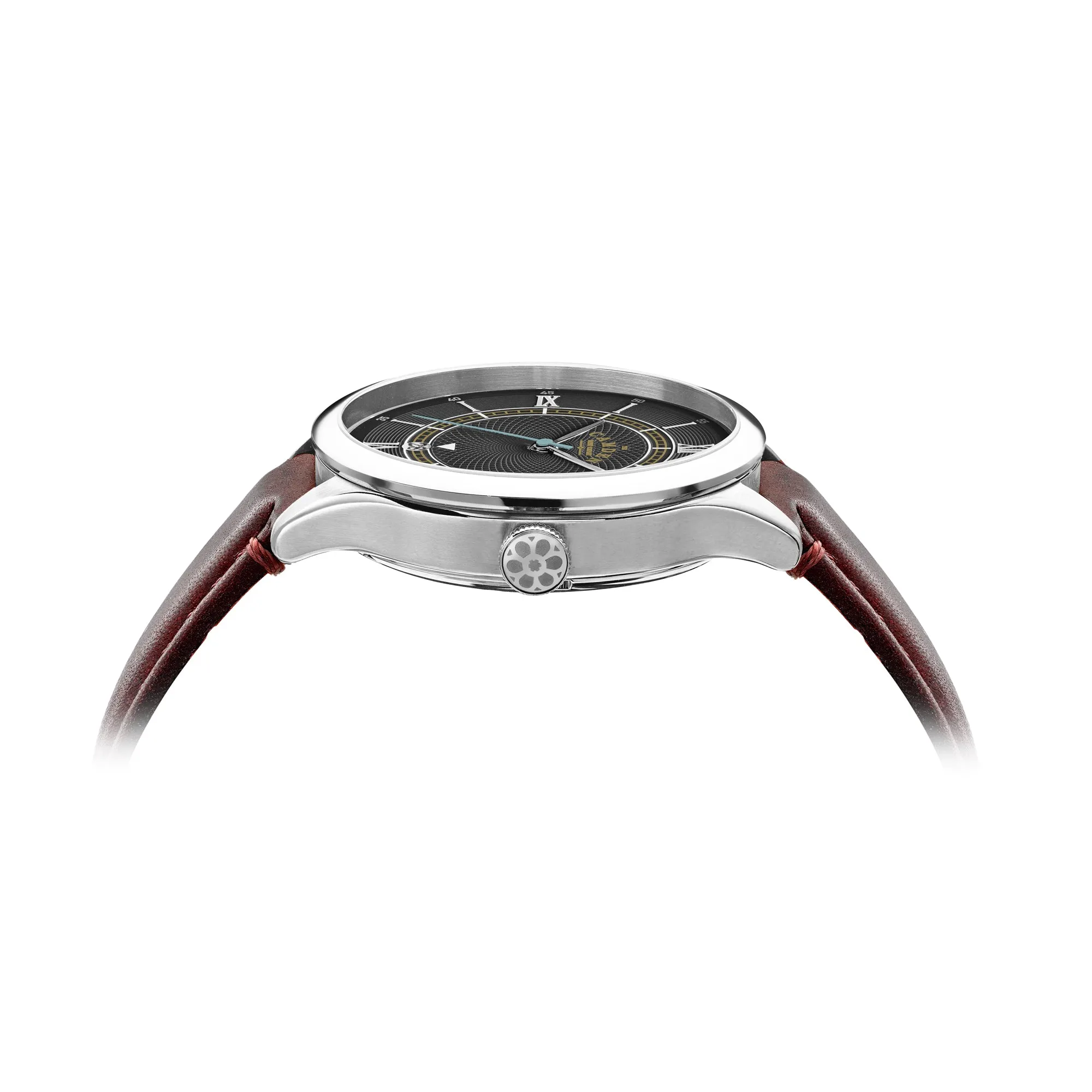 No.274 Automatic Steel, black and oxblood