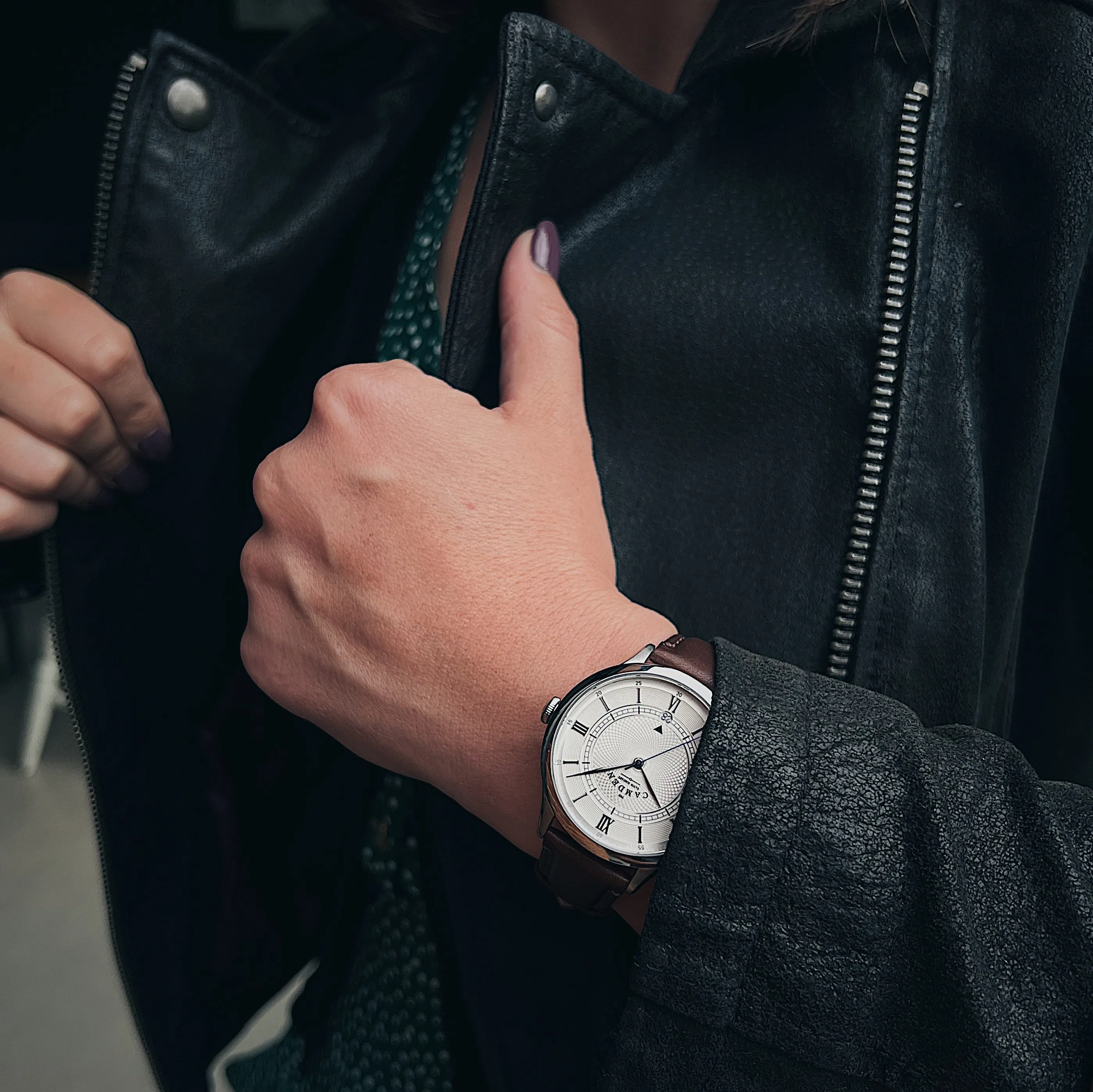No.274 Automatic Steel, steel and oxblood