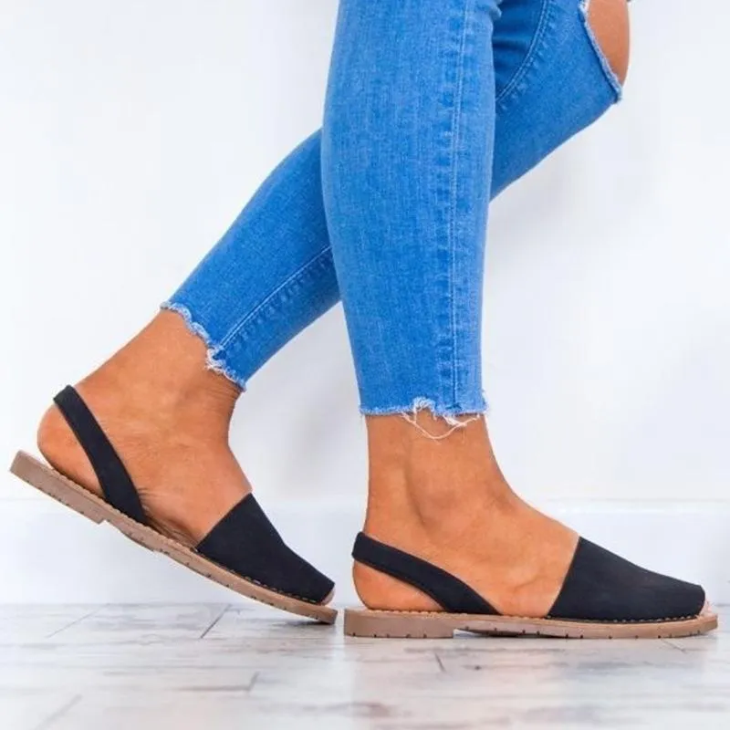 Peep toe flat sandals cute sandals