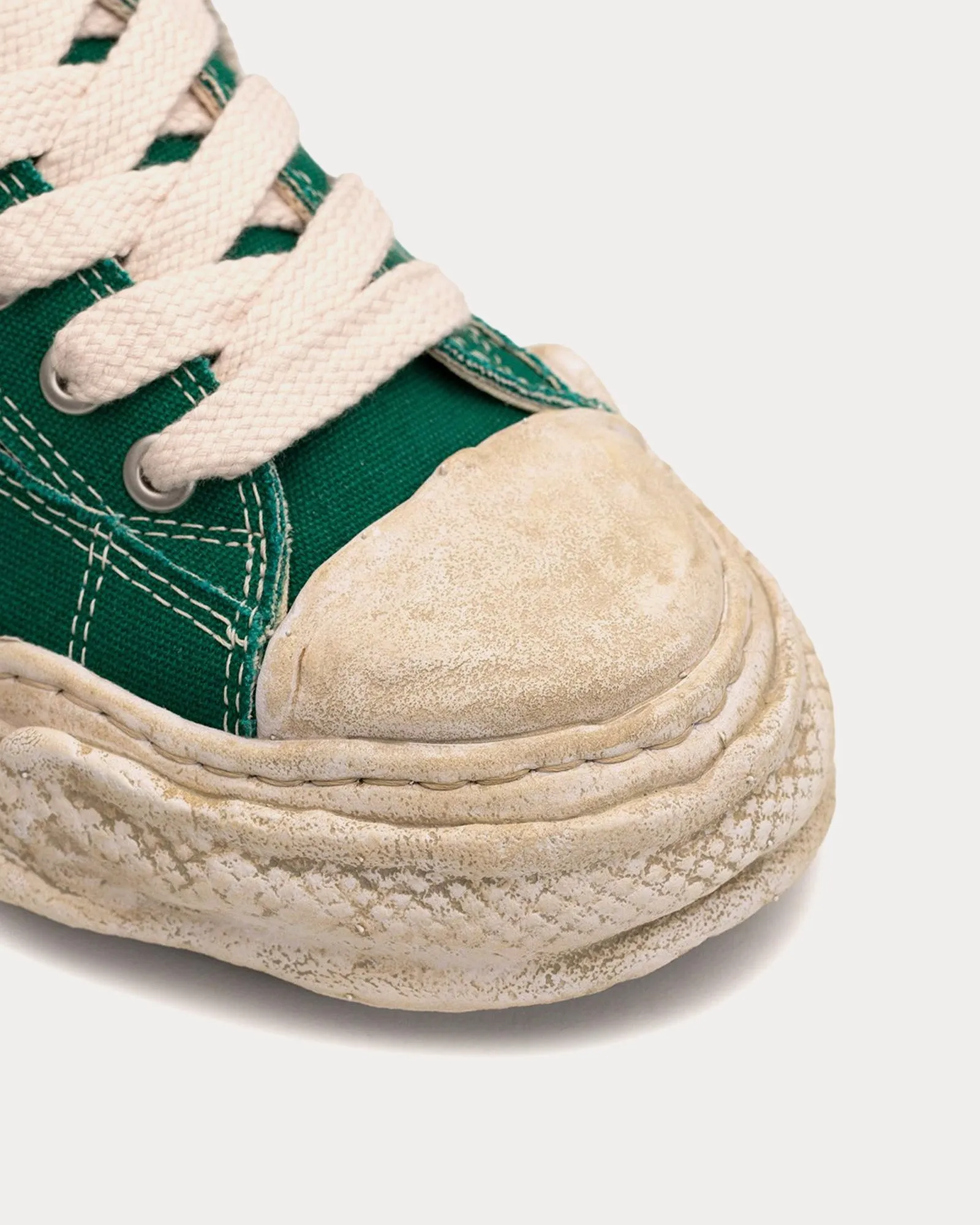 Peterson23 OG Sole Garment Dyed Canvas Green Low Top Sneakers