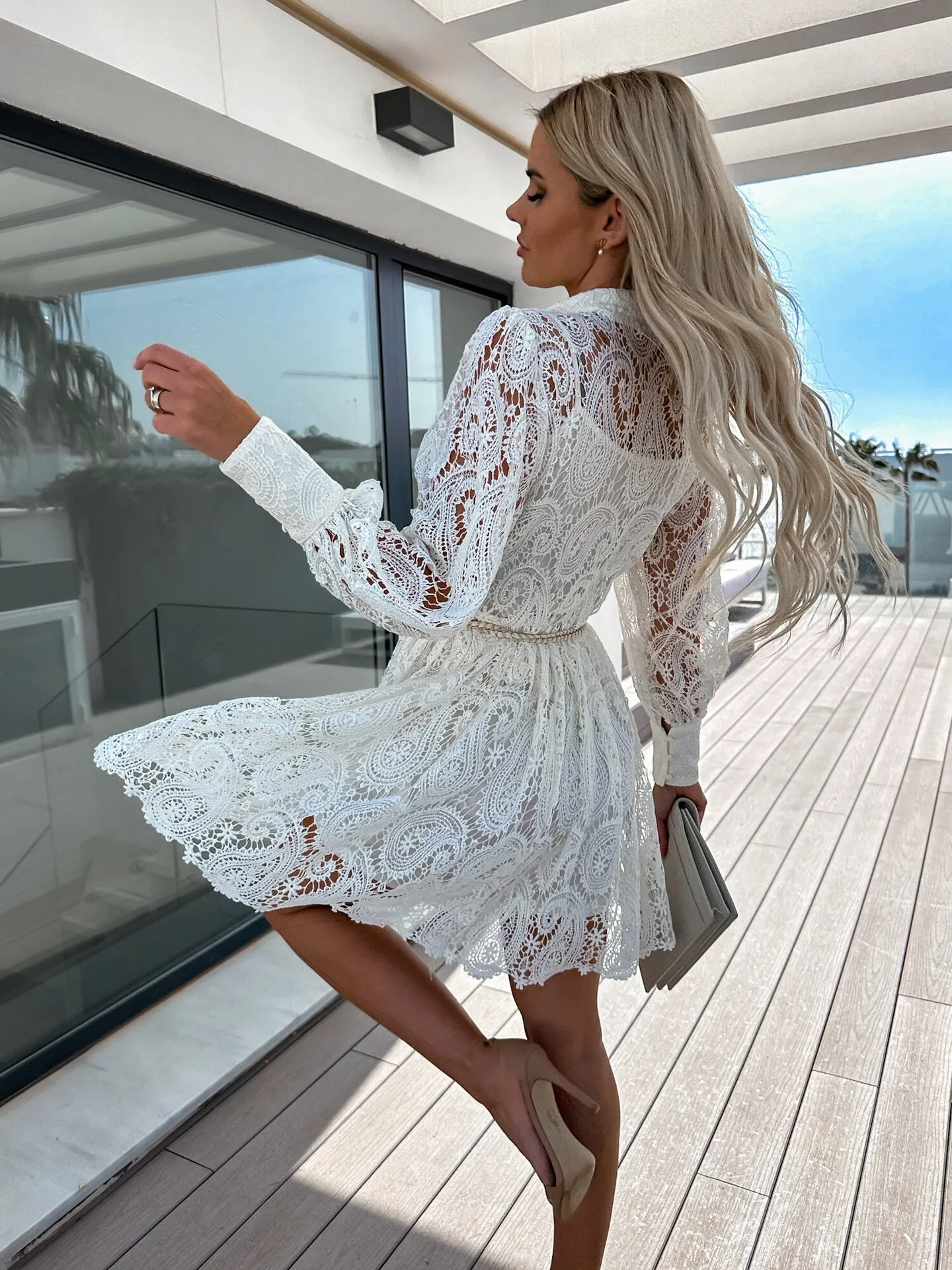 Petunia A-line Button Dress