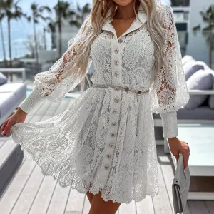 Petunia A-line Button Dress