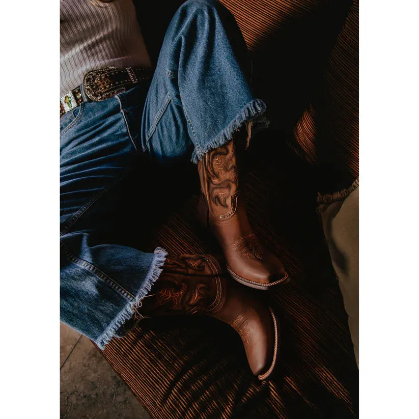 Rio Grande Sandy Embroidery Western Boots Square Toe