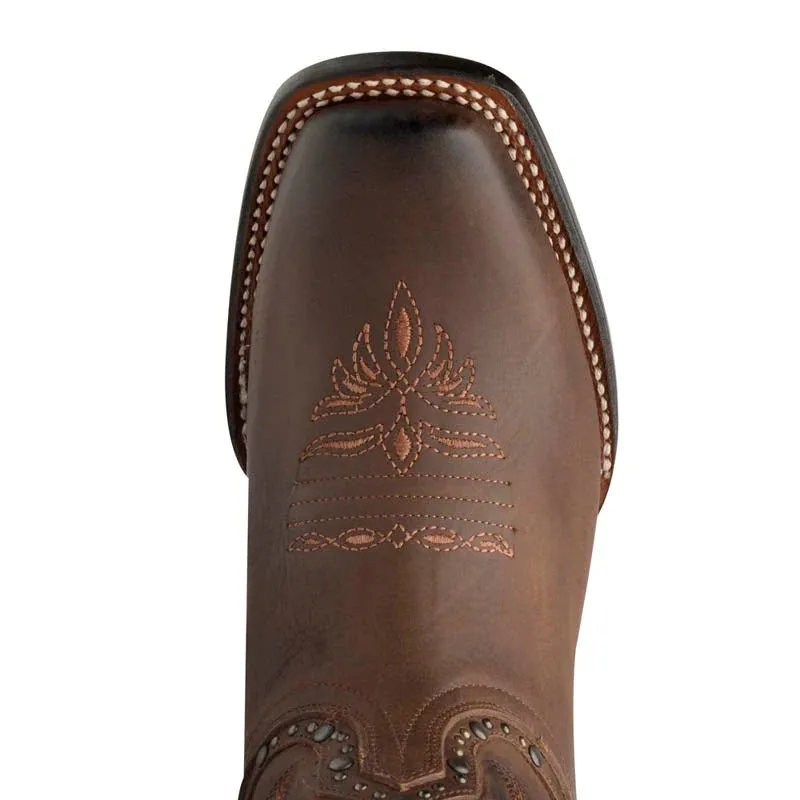 Rio Grande Sandy Embroidery Western Boots Square Toe