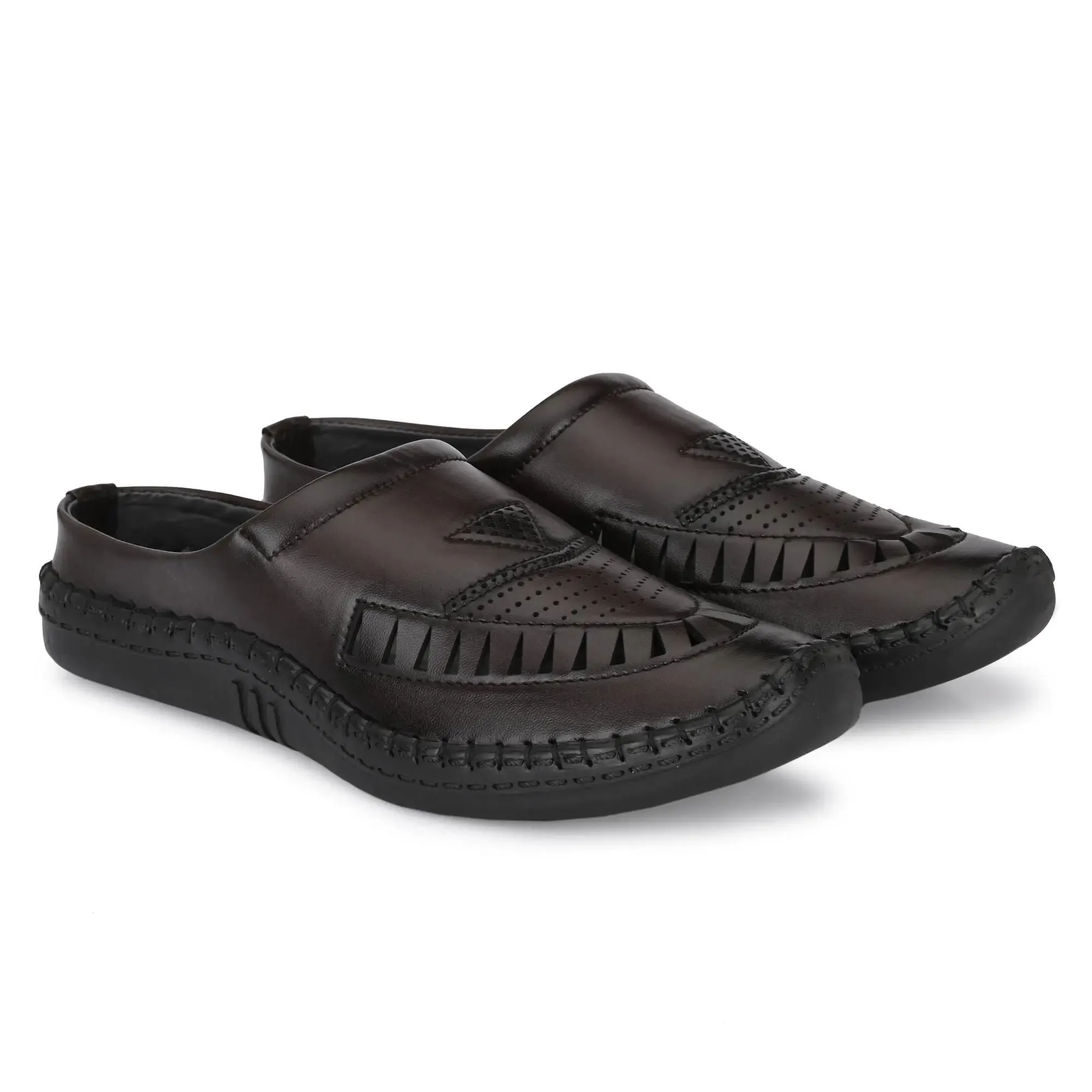 Sandals for Men Casual Synthetic Leather Brown Sandal