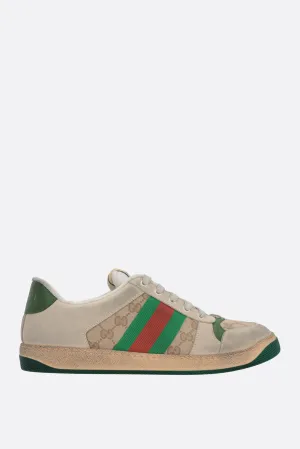 Screener Sneakers in Suede and GG Supreme Canvas