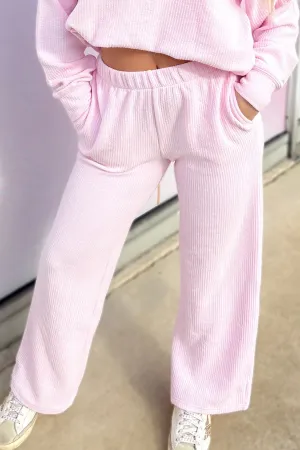 Stay So Sweet Ribbed Textured Pants