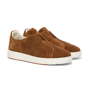 Tan Suede Elowen Slip On Sneakers - AW24