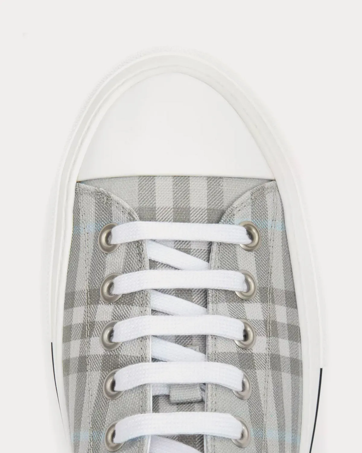 Vintage Check Cotton Grey Low Top Sneakers