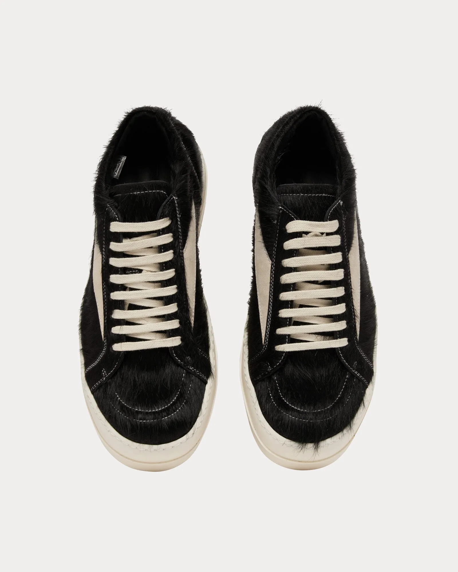 Vintage Hair On Leather Black / Milk / Milk Low Top Sneakers
