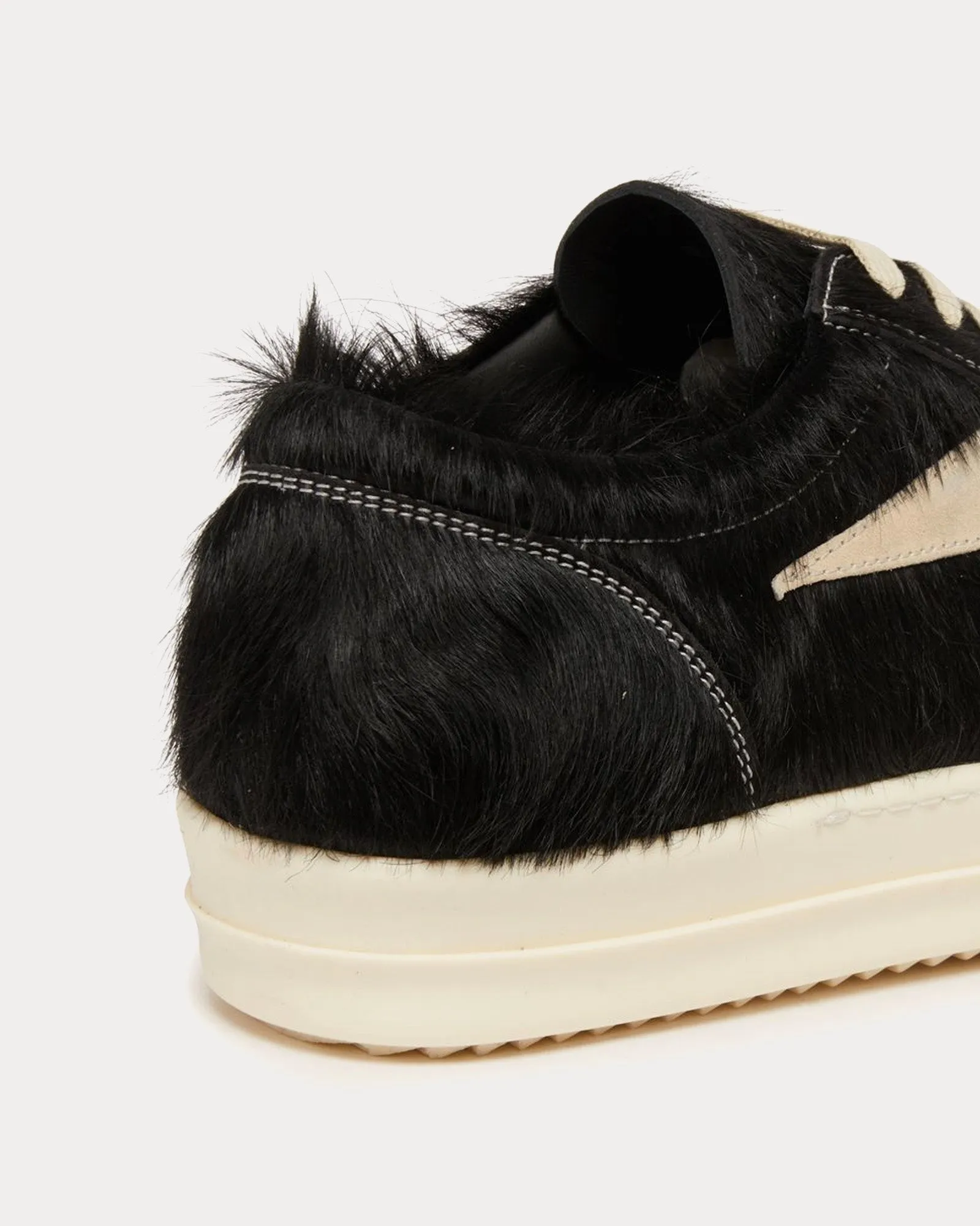 Vintage Hair On Leather Black / Milk / Milk Low Top Sneakers