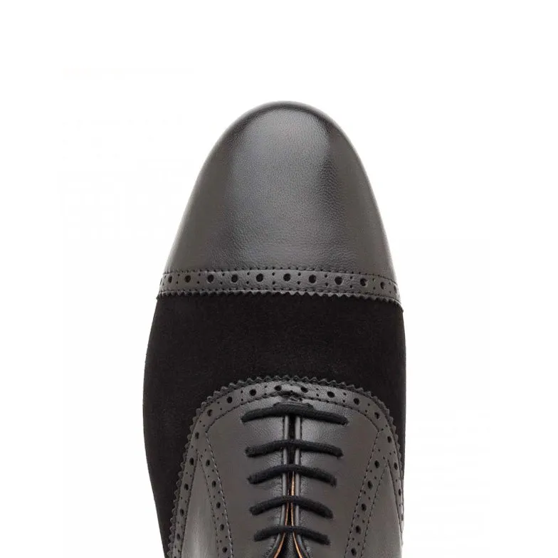 Werner Kern-Mens: Dillenburg Mibi | NY Black & Midnite | 0.75" UltraLite Heel | Suede Sole