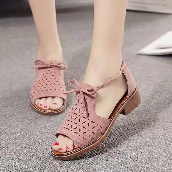 Women's Casual Hollow Roman Strap Sandals 77956350S