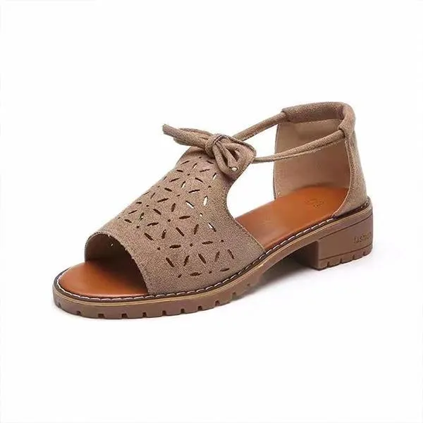 Women's Casual Hollow Roman Strap Sandals 77956350S